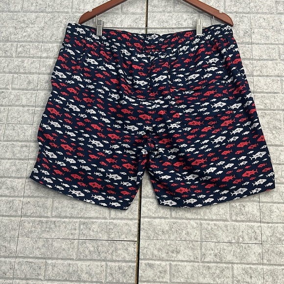 Ocean + Coast Men's Fish Print Swim Trunks - Picture 2 of 8